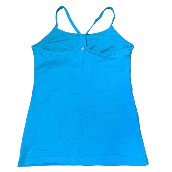 LULULEMON Vintage Limited Ujjayi Power Y Tank Top Turquoise Blue Size Medium - Picture 8 of 9